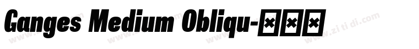 Ganges Medium Obliqu字体转换